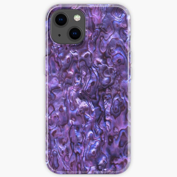 Abalone Shell | Paua Shell | Seashell Patterns | Sea Shells | Violet Tint | iPhone Soft Case