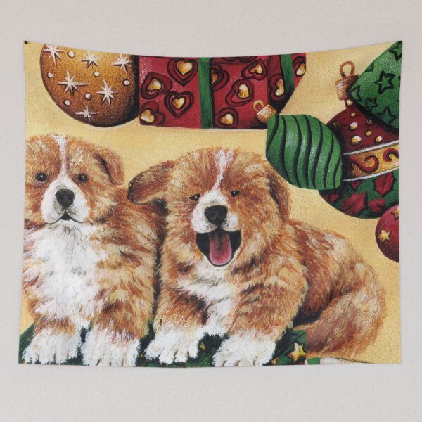 Item preview, Puppies Playing designed and sold by Hanh-Gallery.