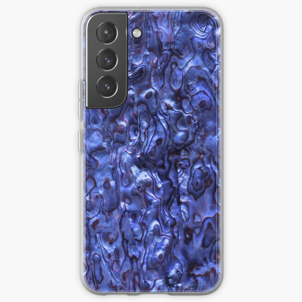 Abalone Shell | Paua Shell | Seashell Patterns | Sea Shells | Deep Blue Tint | Samsung Galaxy Soft Case
