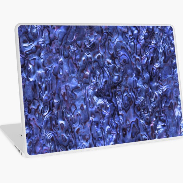 Abalone Shell | Paua Shell | Seashell Patterns | Sea Shells | Deep Blue Tint | Laptop Skin