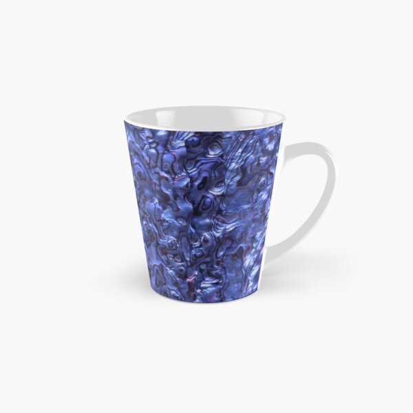 Abalone Shell | Paua Shell | Seashell Patterns | Sea Shells | Deep Blue Tint | Tall Mug