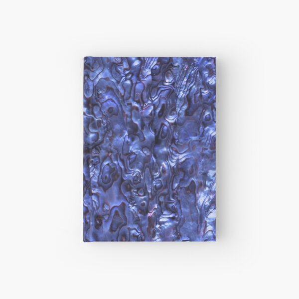 Abalone Shell | Paua Shell | Seashell Patterns | Sea Shells | Deep Blue Tint |  Hardcover Journal