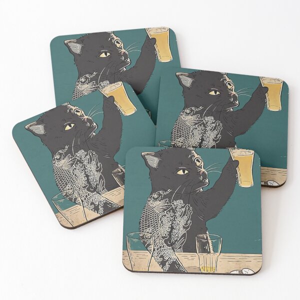 Item preview, Black Cat Tell Me Drink designed and sold by bovytred.