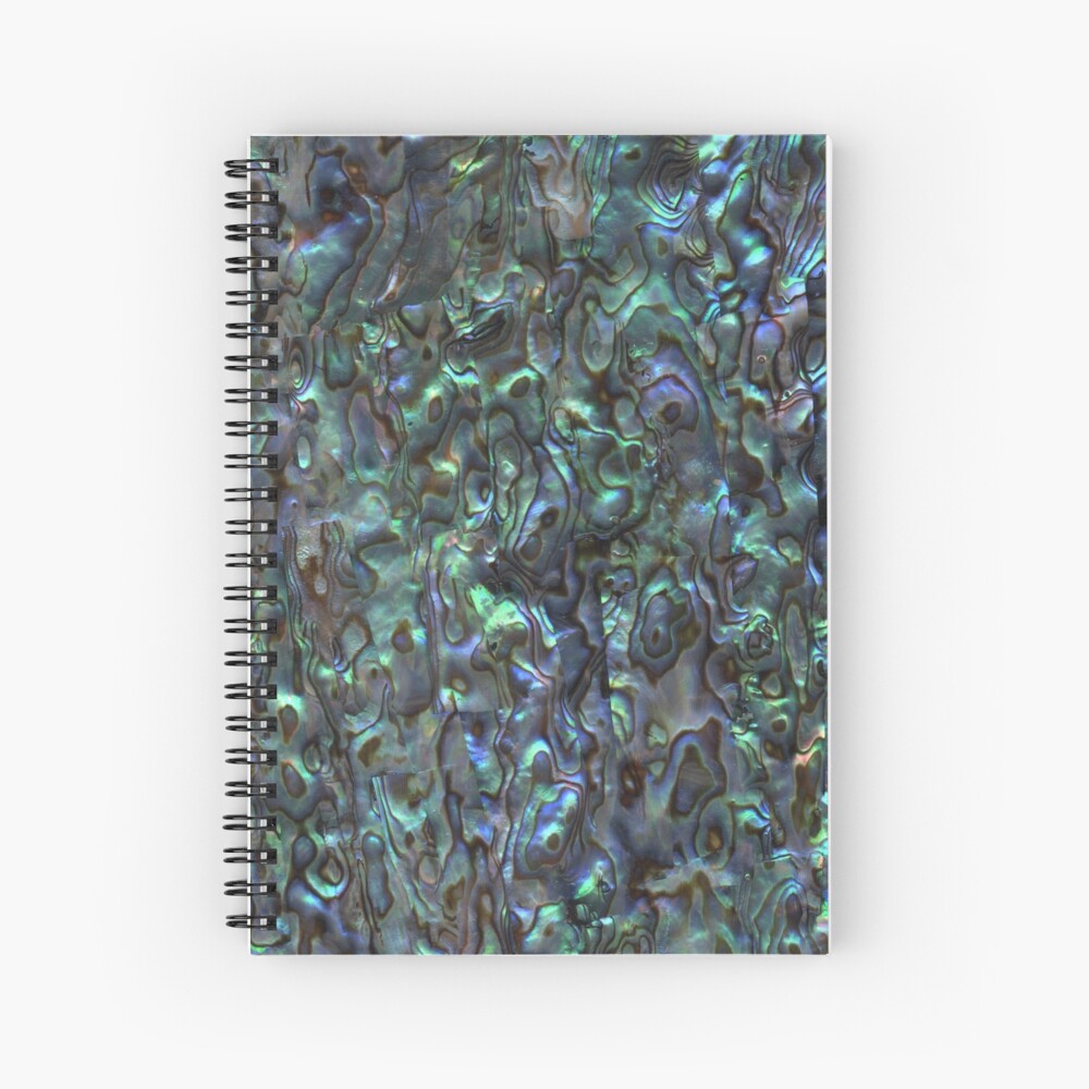 Abalone Shell | Paua Shell | Seashell Patterns | Sea Shells | Natural | Spiral Notebook