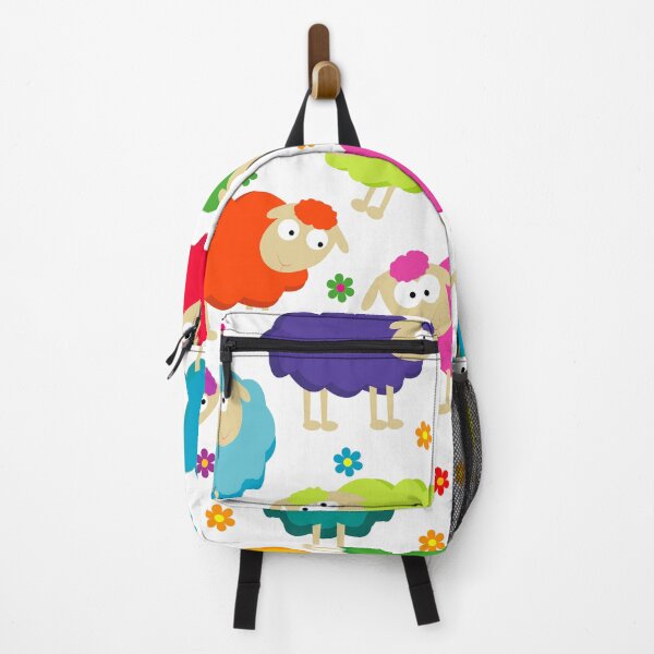 Item preview, Cute Colored Sheep and Flowers designed and sold by Stus RoadTrips.