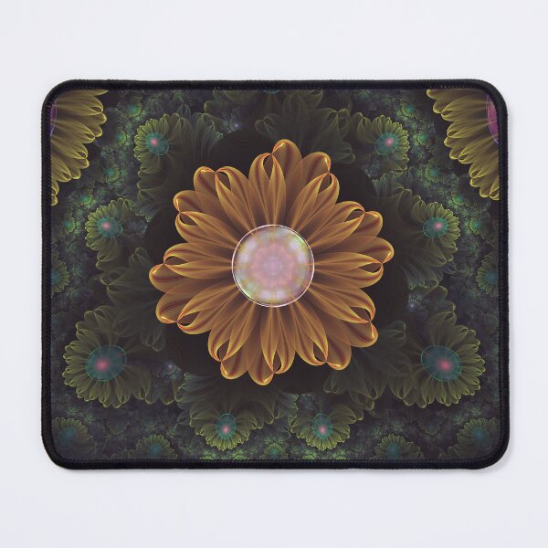 Item preview, Abloom in Autumn Leaves with Faded Fractal Flowers designed and sold by San Jaya Prime.