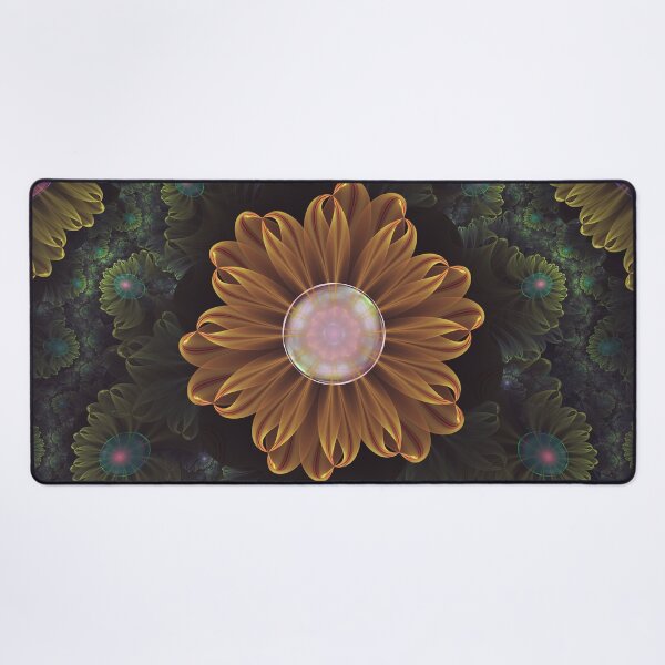 Item preview, Abloom in Autumn Leaves with Faded Fractal Flowers designed and sold by San Jaya Prime.