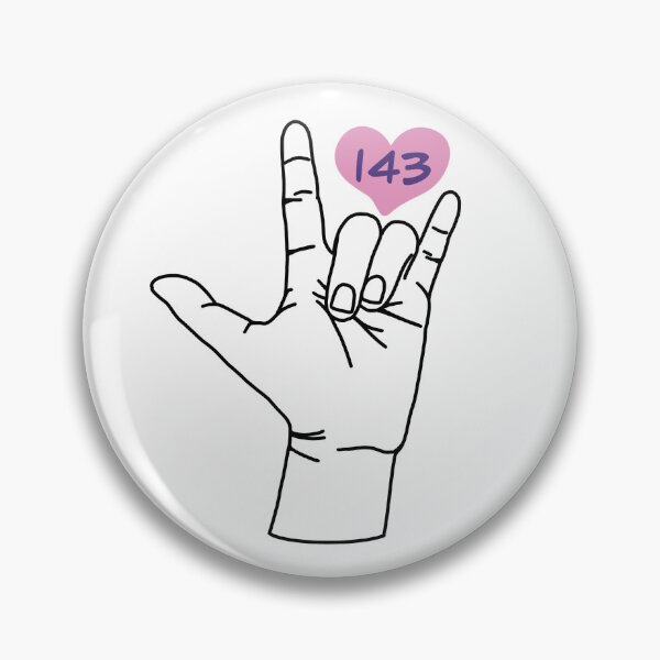 Item preview, I Love You (143) Hand Sign designed and sold by Twisstybread.