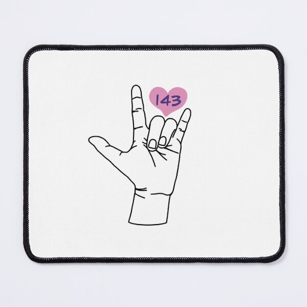 Item preview, I Love You (143) Hand Sign designed and sold by Twisstybread.