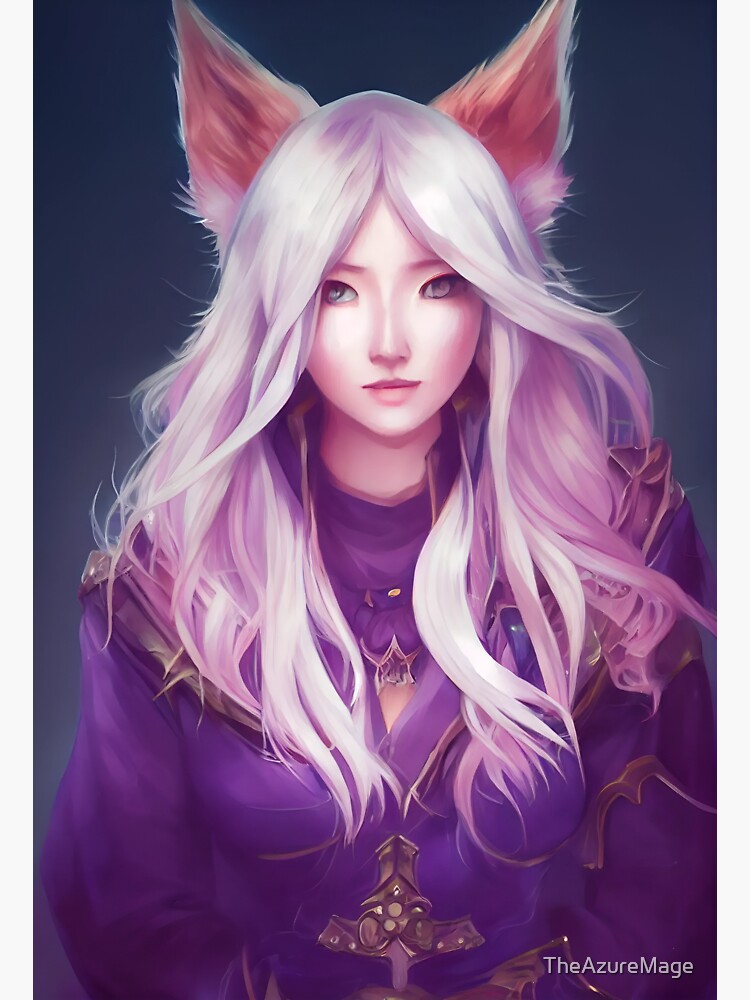 "Neko Girl" Sticker for Sale by TheAzureMage Redbubble