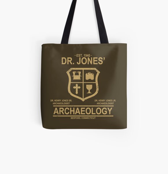 Dr. Jones 'Arqueología Bolsa estampada de tela