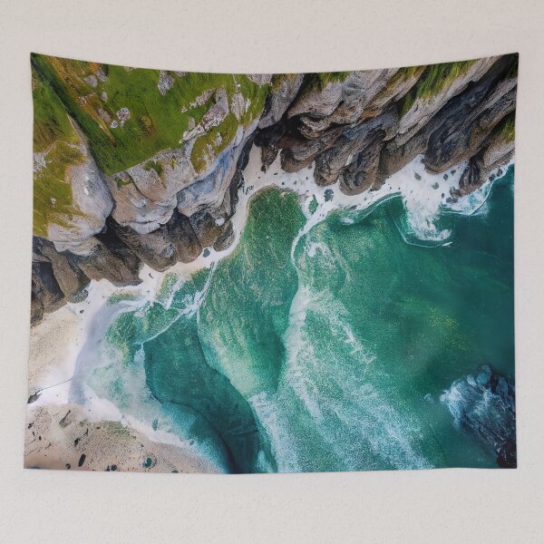 Item preview, aerial view ocean wave and beach photography. nature landscape 11 designed and sold by ShopThousand.