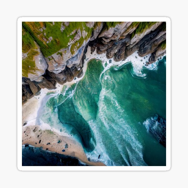 Item preview, aerial view ocean wave and beach photography. nature landscape 11 designed and sold by ShopThousand.
