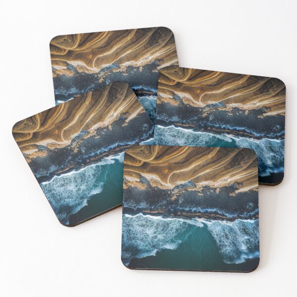 Item preview, aerial view ocean wave and beach photography. nature landscape 12 designed and sold by ShopThousand.