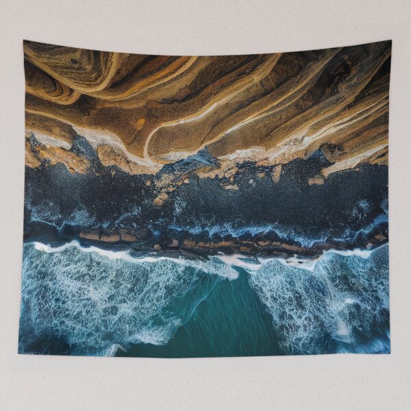 Item preview, aerial view ocean wave and beach photography. nature landscape 12 designed and sold by ShopThousand.
