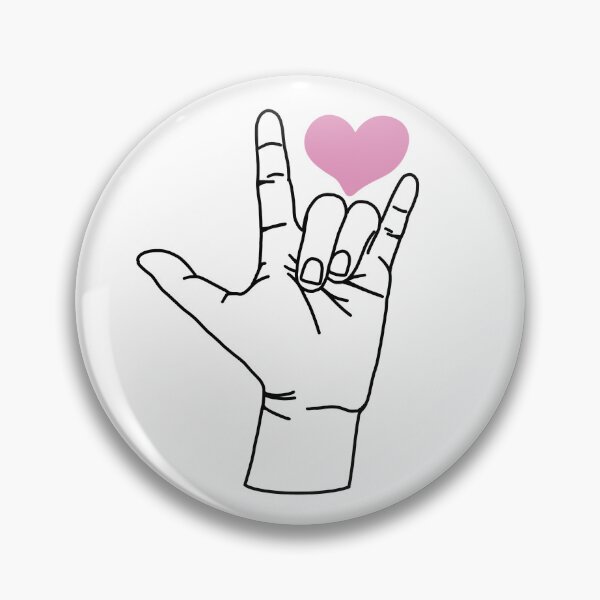 Item preview, I Love You Hand Sign with Heart designed and sold by Twisstybread.