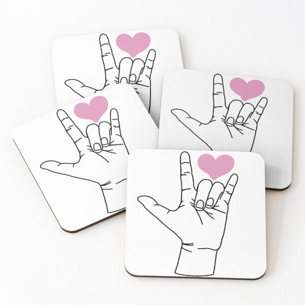 Item preview, I Love You Hand Sign with Heart designed and sold by Twisstybread.