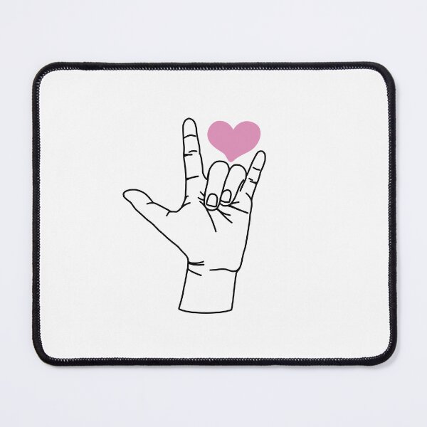 Item preview, I Love You Hand Sign with Heart designed and sold by Twisstybread.