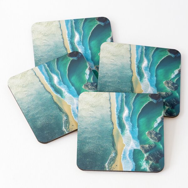 Item preview,  aerial view ocean wave and beach photography. nature landscape 13 designed and sold by ShopThousand.