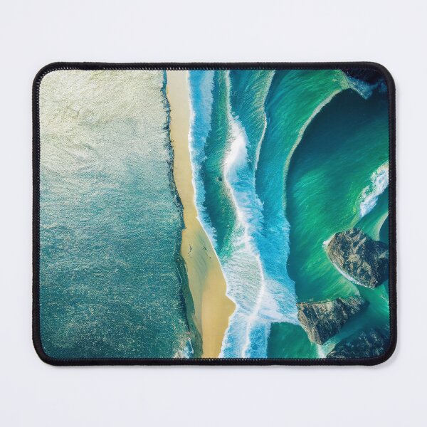 Item preview,  aerial view ocean wave and beach photography. nature landscape 13 designed and sold by ShopThousand.