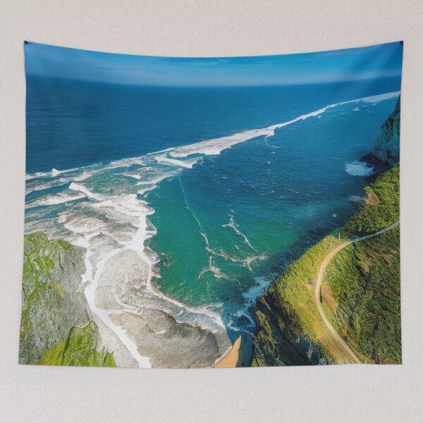 Item preview,  aerial view ocean wave and beach photography. nature landscape 14 designed and sold by ShopThousand.