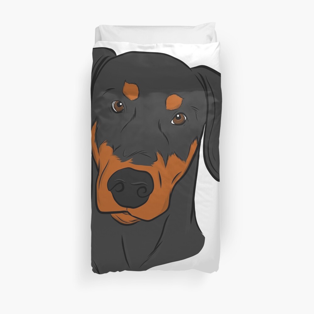 "Doberman" Duvet Cover by rmcbuckeye Redbubble