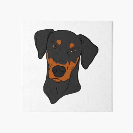 Doberman Art Board Print