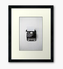 Type It Framed Print