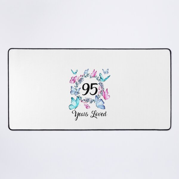 Item preview, 95 Year old birthday years loved for woman floral pattern designed and sold by ShakitaMa.