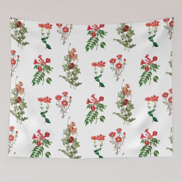 Item preview, Red flowers designed and sold by PeacockThrone25.