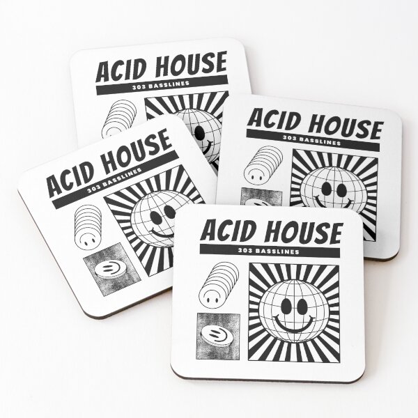 Item preview, ACID HOUSE- 303 Basslines (black)  designed and sold by Discothreadz.