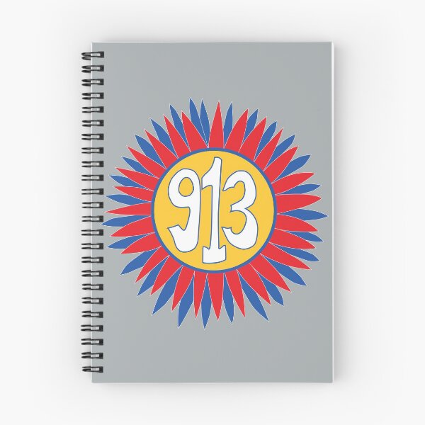 Item preview, Hand Drawn Kansas Sunflower 913 Area Code Crimson Blue designed and sold by itsrturn.