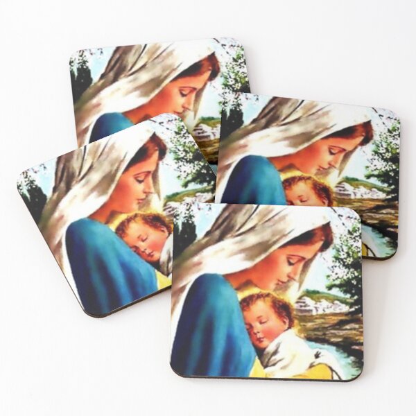 Item preview, Mother Mary Holding Baby Jesus As He Sleeps designed and sold by Rowena Jones.
