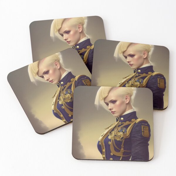 Item preview, Wounded blonde steampunk Officer in Military Uniform designed and sold by Eliteijr.
