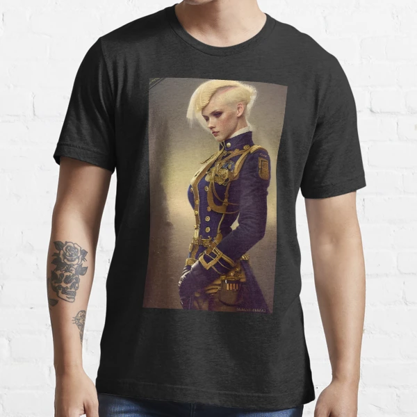 Wounded blonde steampunk Officer in Military Uniform Essential T-Shirt for  Sale by Eliteijr