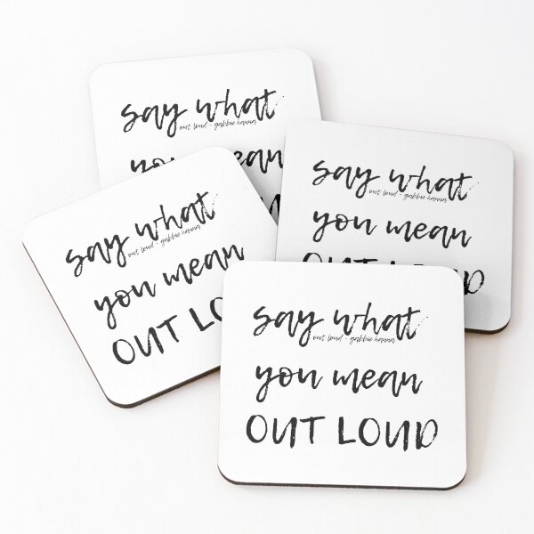 Item preview, Out Loud By Gabbie Hanna (thegabbyshow) Typography designed and sold by artsydoodles.
