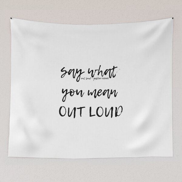 Item preview, Out Loud By Gabbie Hanna (thegabbyshow) Typography designed and sold by artsydoodles.