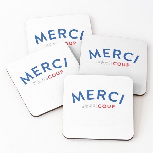 Item preview, French Flag Colors Merci Beaucoup French Slogan designed and sold by ShakitaMa.