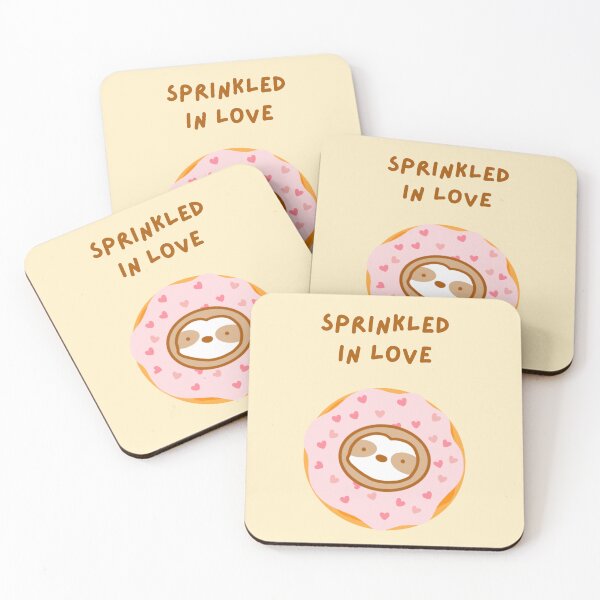 Item preview, Sprinkled in Love Donut Sloth  designed and sold by theslothinme.