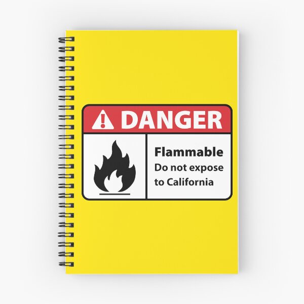 Item preview, Danger Flammable in California designed and sold by HeroShopFamily.