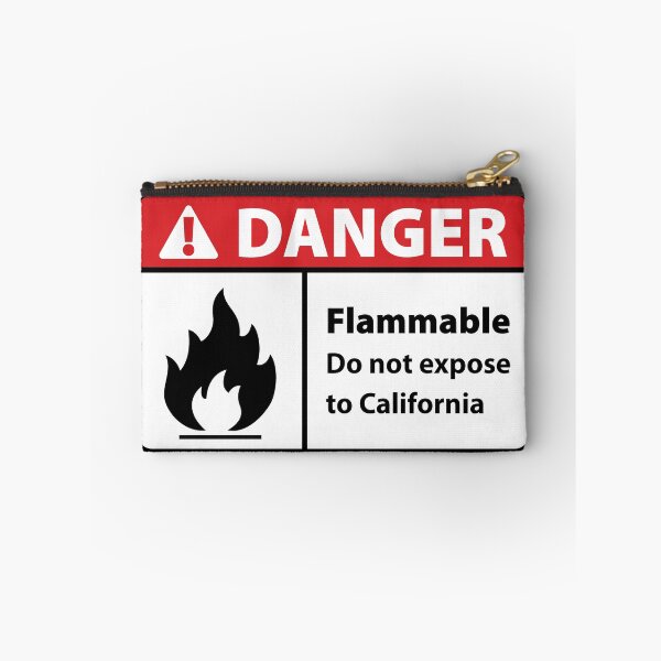 Item preview, Danger Flammable in California designed and sold by HeroShopFamily.