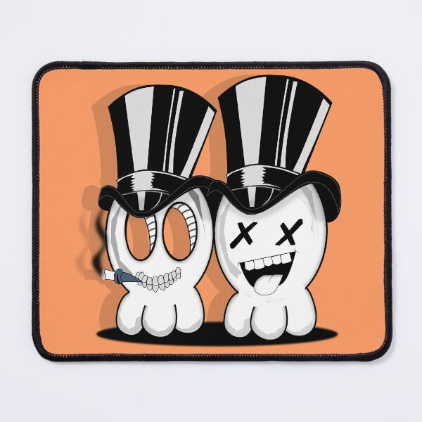 Item preview, Cute Skull Characters with Top Hats and one with a cigar designed and sold by ea-photos.
