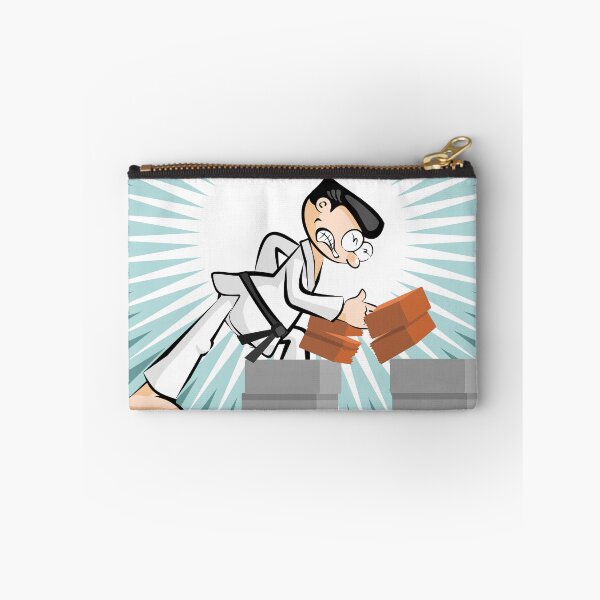 Item preview, Karate boy breaking bricks by hand designed and sold by DibuHumor.