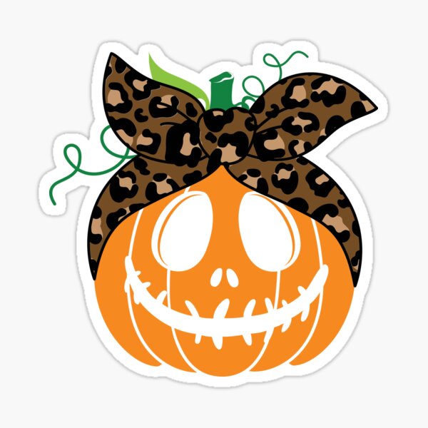 Vista previa del artículo con la obra «Cabeza de calabaza malvada de Halloween Cabeza de calabaza de Halloween Cara malvada aterradora de Halloween, cara de calabaza malvada aterradora con cinta de patrón de leopardo», diseñado y vendido por Hussain Shirts.
