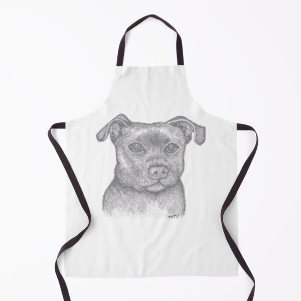 Item preview, Staffy Dog Pup Drawing designed and sold by StaffyDognCo.