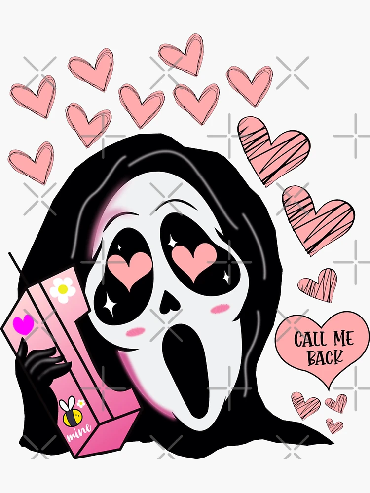 Horror Movie Sticker, Y2k Sticker, Sticker Make Scream, Spooky Ghost  Sticker, Halloween Sticker, Spooky Basket for Girlfriend, Scary Face 