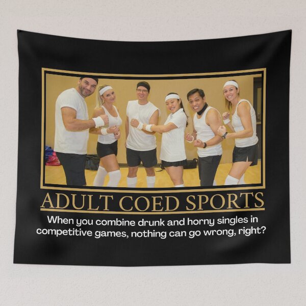 Item preview, Adult Coed Sports- Demotivational Poster designed and sold by DesignsByDaddy.
