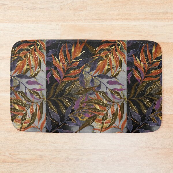 Item preview, Autumn Equinox - Autumn Leaves with Black Gold Iridescence designed and sold by ttsayt1earth.