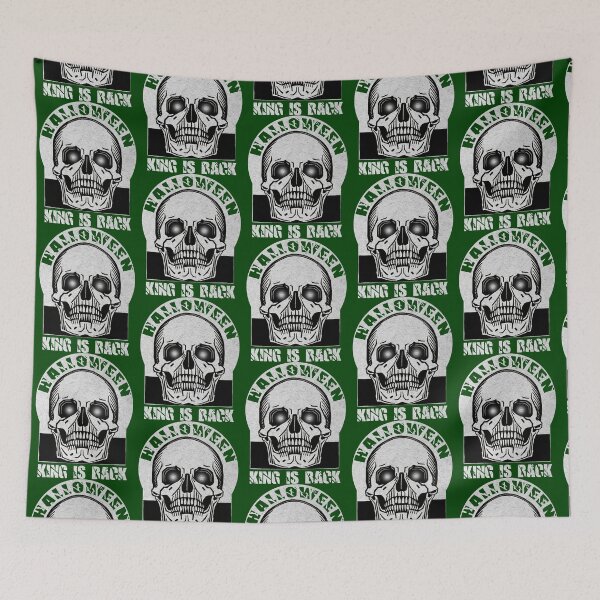 Item preview, Halloween king is back, creepy skull , writer skull, spooky skull Premium  designed and sold by TitusStephen.