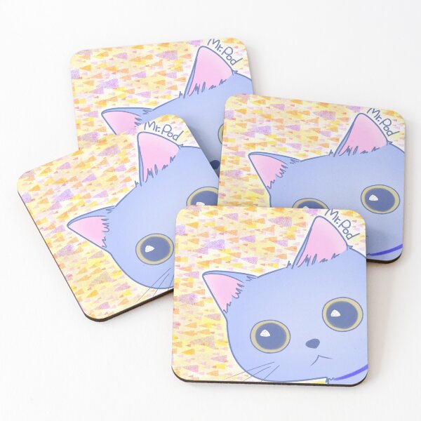 Item preview, Cute Kawaii Staring Cat Mr.Pod  Anime designed and sold by catnekobykeito.